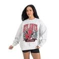 thumbnail image 1 of Women's Gameday Couture Gray Atlanta Falcons Heritage Premium Fleece Pullover Sweatshirt, 1 of 5