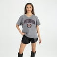thumbnail image 1 of Women's Gameday Couture Gray Auburn Tigers Iconic Edge Rhinestone V-Neck T-Shirt, 1 of 7