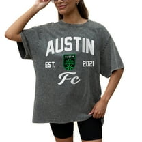 Women's Gameday Couture  Gray Austin FC Tackle Titan Oversized Snow Wash T-Shirt