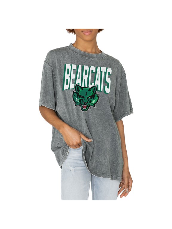 Women's Gameday Couture Gray Binghamton Bearcats Solid Defense Oversized T-Shirt