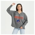 thumbnail image 1 of Women's Gameday Couture  Gray Boise State Broncos French Terry V-Neck Pullover Sweatshirt, 1 of 6