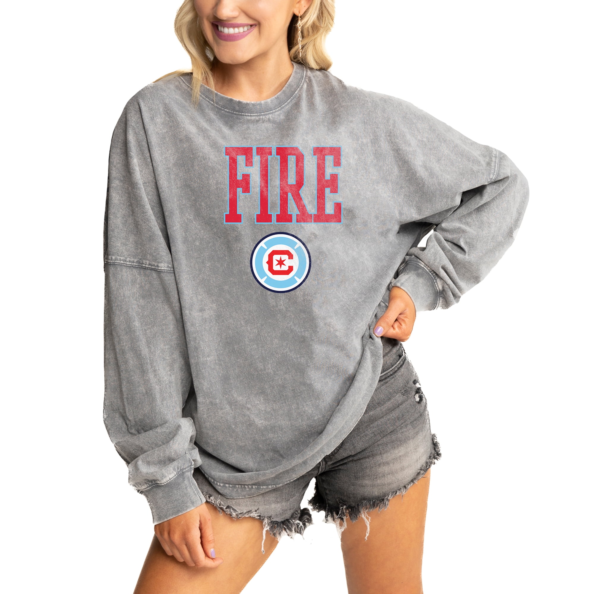 Women's Gameday Couture Gray Charlotte FC Faded Wash
