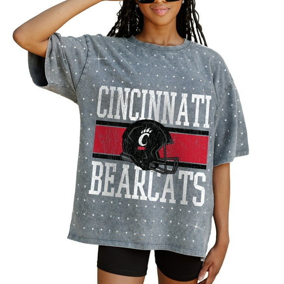 Women's Gameday Couture Gray Cincinnati Bearcats On the Ball Oversized T-Shirt