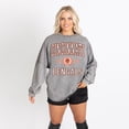 thumbnail image 1 of Women's Gameday Couture Gray Cincinnati Bengals Oversized Final Score Snow Wash Long Sleeve T-Shirt, 1 of 6