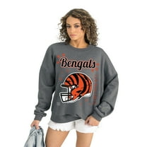 Women's Gameday Couture Gray Cincinnati Bengals Ready to Rumble Premium Fleece Pullover Sweatshirt