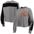 thumbnail image 1 of Women's Gameday Couture Gray Clemson Tigers Back To Reality Colorblock Pullover Sweatshirt, 1 of 4