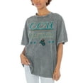 thumbnail image 1 of Women's Gameday Couture Gray Coastal Carolina Chanticleers Here To Play Oversized T-Shirt, 1 of 1