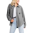thumbnail image 1 of Women's Gameday Couture Gray Coastal Carolina Chanticleers Switch It Up Button-Up Shacket, 1 of 1