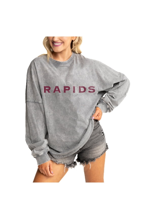 Women's Gameday Couture Gray Colorado Rapids Faded Wash Pullover Sweatshirt
