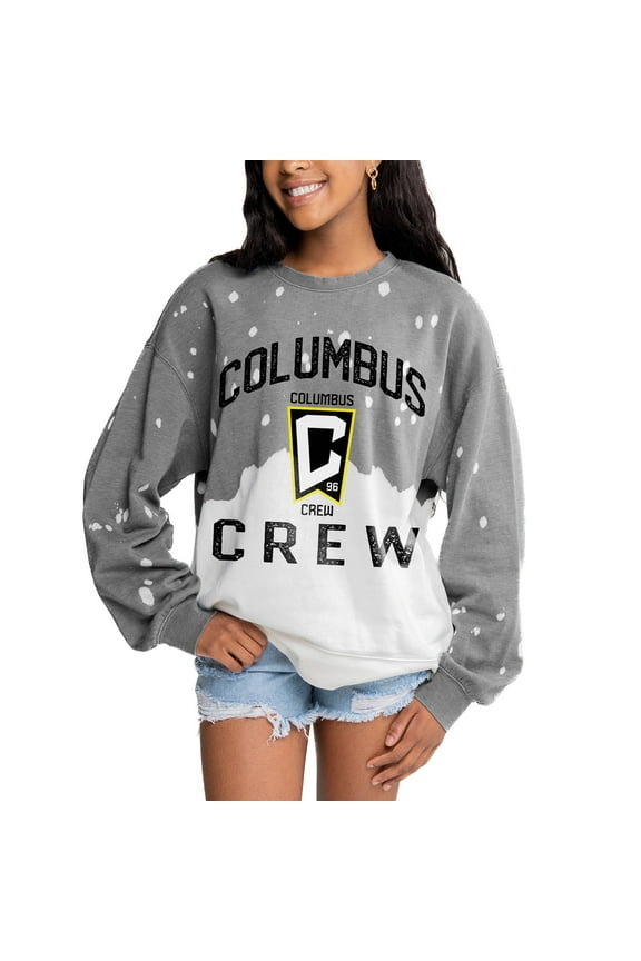 Women's Gameday Couture Gray Columbus Crew Twice As Nice Pullover Sweatshirt