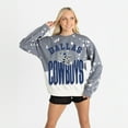 thumbnail image 1 of Women's Gameday Couture  Gray Dallas Cowboys Arch Rivals Faded Wash Sweatshirt, 1 of 7