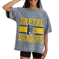 thumbnail image 1 of Women's Gameday Couture Gray Drexel Dragons On the Ball Oversized T-Shirt, 1 of 2