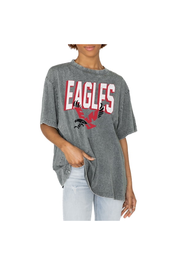 Women's Gameday Couture Gray Eastern Washington Eagles Solid Defense Oversized T-Shirt