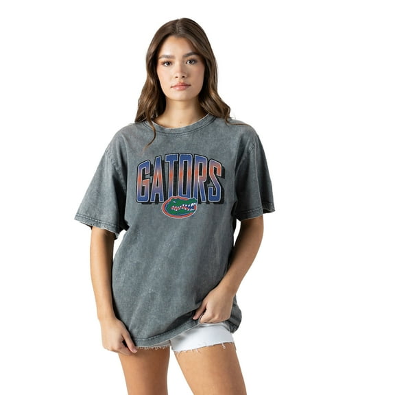 Women's Gameday Couture Gray Florida Gators Snow Washed Relaxed Fit Classic T-Shirt