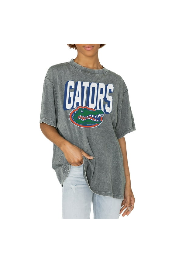 Women's Gameday Couture Gray Florida Gators Solid Defense Oversized T-Shirt