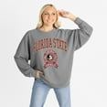 thumbnail image 1 of Women's Gameday Couture Gray Florida State Seminoles Oversized Training Day Corded Sweatshirt, 1 of 5