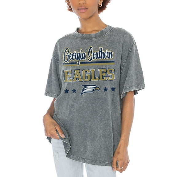 Women's Gameday Couture Gray Georgia Southern Eagles Here To Play Oversized T-Shirt