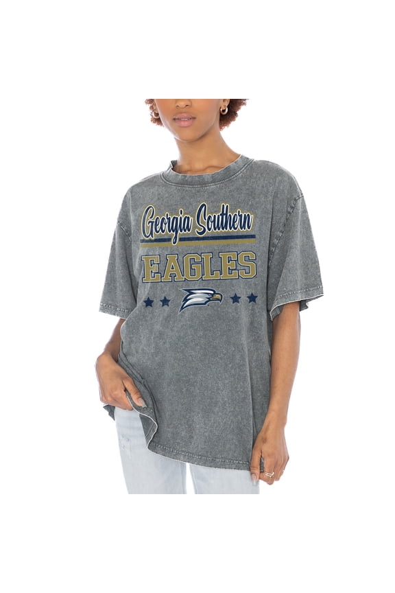 Women's Gameday Couture Gray Georgia Southern Eagles Here To Play Oversized T-Shirt