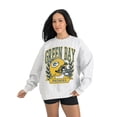 thumbnail image 1 of Women's Gameday Couture Gray Green Bay Packers Heritage Premium Fleece Pullover Sweatshirt, 1 of 5