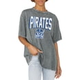 thumbnail image 1 of Women's Gameday Couture Gray Hampton Pirates Solid Defense Oversized T-Shirt, 1 of 1