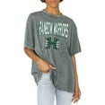 thumbnail image 1 of Women's Gameday Couture Gray Hawaii Warriors Solid Defense Oversized T-Shirt, 1 of 1