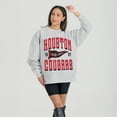 thumbnail image 1 of Women's Gameday Couture Gray Houston Cougars Oversized Pennant Pride Premium Fleece Sweatshirt, 1 of 3