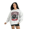 thumbnail image 1 of Women's Gameday Couture Gray Houston Texans Heritage Premium Fleece Pullover Sweatshirt, 1 of 5