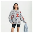 thumbnail image 1 of Women's Gameday Couture Gray Illinois Fighting Illini Always on Repeat Fleece Sweatshirt, 1 of 6
