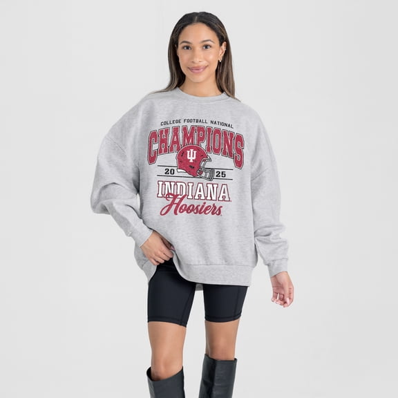 Women's Gameday Couture Gray Indiana Hoosiers College Football Playoff 2025 National Champions Legacy Play Premium Drop