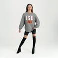 thumbnail image 1 of Women's Gameday Couture Gray Iowa State Cyclones Oversized Pure Motion Corded Sweatshirt, 1 of 4