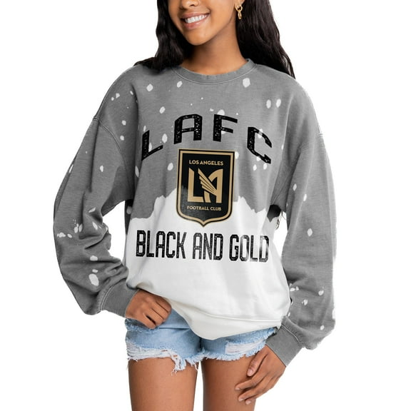 Women's Gameday Couture Gray LAFC Twice As Nice Pullover Sweatshirt