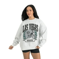 Women's Gameday Couture Gray Las Vegas Raiders Heritage Premium Fleece Pullover Sweatshirt