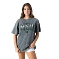 thumbnail image 1 of Women's Gameday Couture Gray Michigan State Spartans Snow Washed Relaxed Fit Classic T-Shirt, 1 of 4