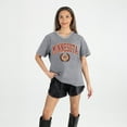 thumbnail image 1 of Women's Gameday Couture Gray Minnesota Golden Gophers Iconic Edge Rhinestone V-Neck T-Shirt, 1 of 7