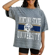 Women's Gameday Couture Gray Montana State Bobcats On the Ball Oversized T-Shirt
