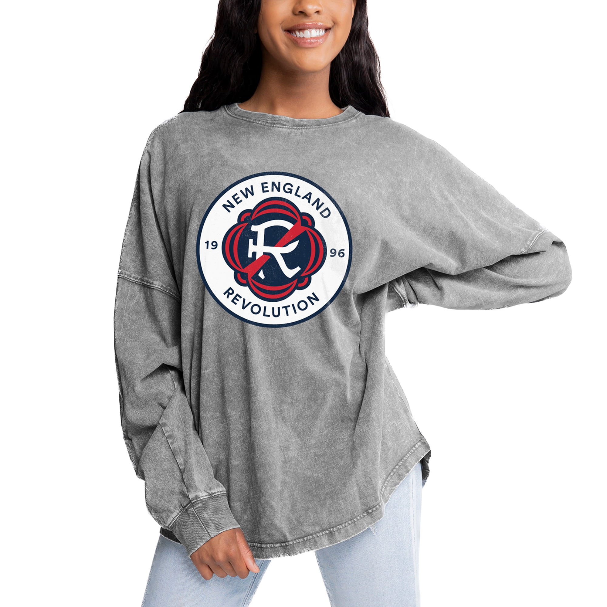売れ筋商品|||ゲームデイ カットソー トップス レディース Women's Gray Charlotte FC Faded Wash Pullover Sweatshirt Gray Women's Gameday Couture Gray Charlotte FC Faded Wash