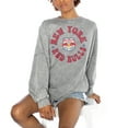thumbnail image 1 of Women's Gameday Couture  Gray New York Red Bulls Faded Design Pullover Sweatshirt, 1 of 1