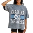 thumbnail image 1 of Women's Gameday Couture Gray North Carolina Tar Heels On the Ball Oversized T-Shirt, 1 of 2
