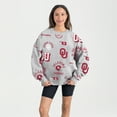 thumbnail image 1 of Women's Gameday Couture Gray Oklahoma Sooners Always on Repeat Fleece Sweatshirt, 1 of 4