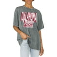 thumbnail image 1 of Women's Gameday Couture Gray Oklahoma Sooners Solid Defense Oversized T-Shirt, 1 of 1