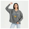 thumbnail image 1 of Women's Gameday Couture  Gray Pitt Panthers French Terry V-Neck Pullover Sweatshirt, 1 of 6
