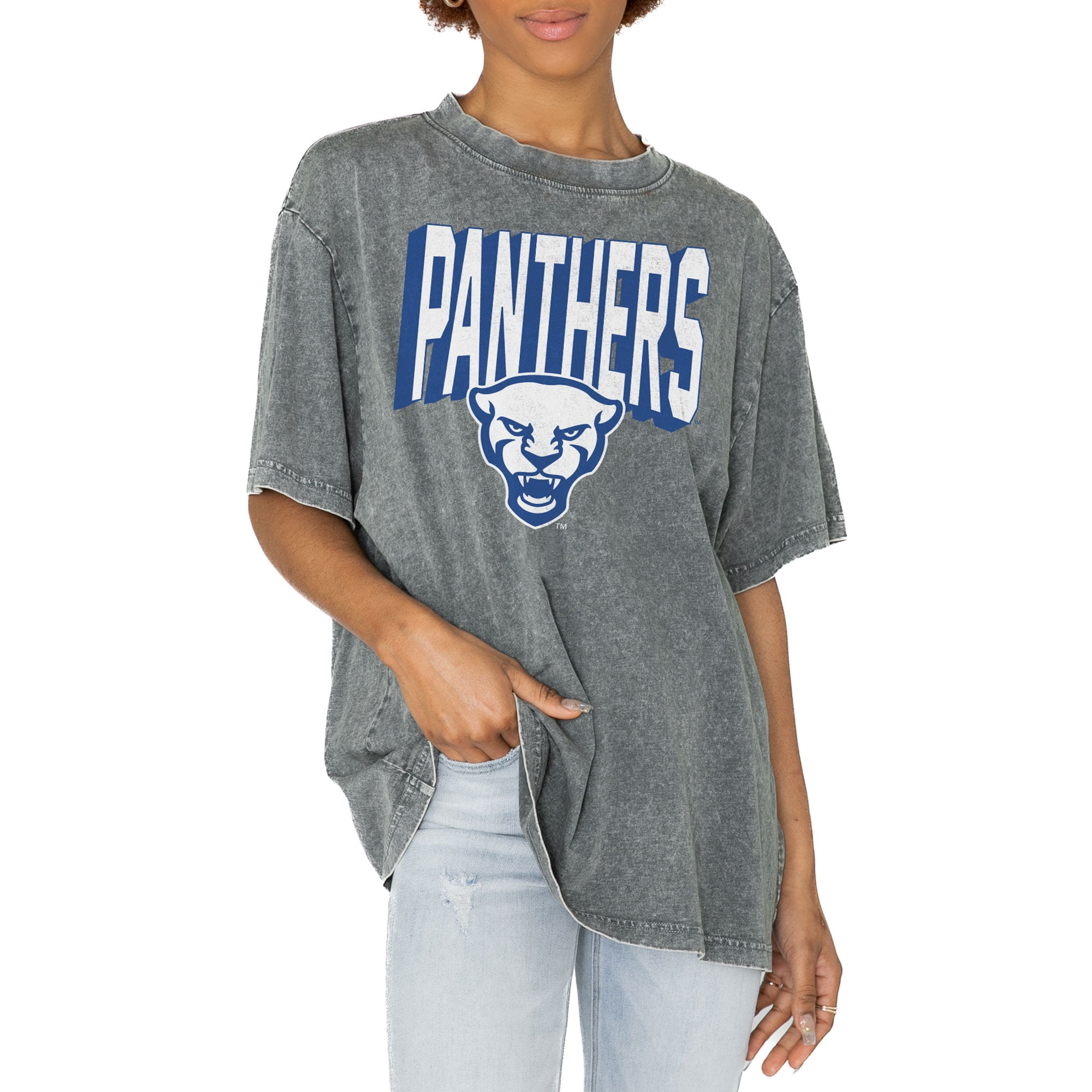 Women's Gameday Couture White Duke Blue Devils Slogan Boxy