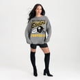 thumbnail image 1 of Women's Gameday Couture Gray Pittsburgh Steelers Oversized Sweet Victory Corded Sweatshirt, 1 of 3