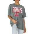 thumbnail image 1 of Women's Gameday Couture Gray Sacred Heart Pioneers Solid Defense Oversized T-Shirt, 1 of 1
