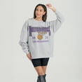 thumbnail image 1 of Women's Gameday Couture Gray TCU Horned Frogs Basketball Premium Fleece Drop Pullover Sweatshirt, 1 of 2