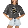 thumbnail image 1 of Women's Gameday Couture Gray UCF Knights Go Time Rhinestone Crop T-Shirt, 1 of 3