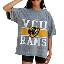 Women's Gameday Couture Gray VCU Rams On the Ball Oversized T-Shirt
