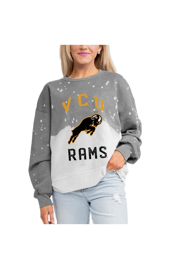 Women's Gameday Couture Gray VCU Rams Twice As Nice Pullover Sweatshirt
