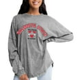 thumbnail image 1 of Women's Gameday Couture Gray Valdosta State Blazers Faded Wash Pullover Sweatshirt, 1 of 1