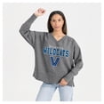 thumbnail image 1 of Women's Gameday Couture  Gray Villanova Wildcats French Terry V-Neck Pullover Sweatshirt, 1 of 6